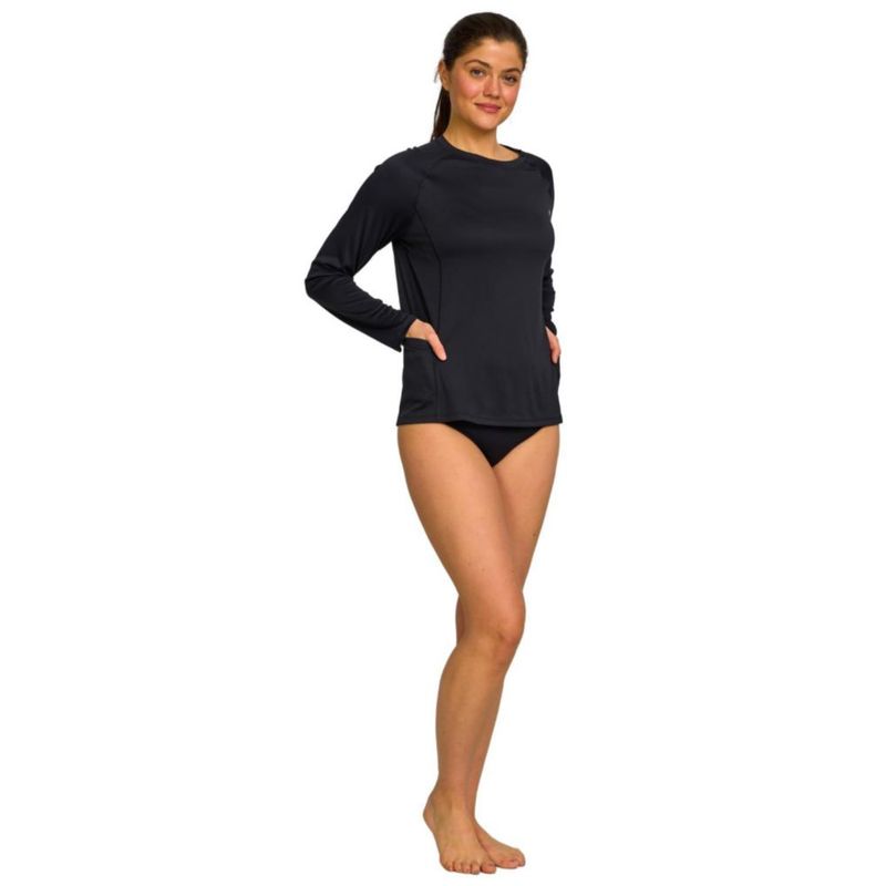 Camiseta de Protección Solar Hurley Mujer SPF 50+ con Bolsillos - Negra