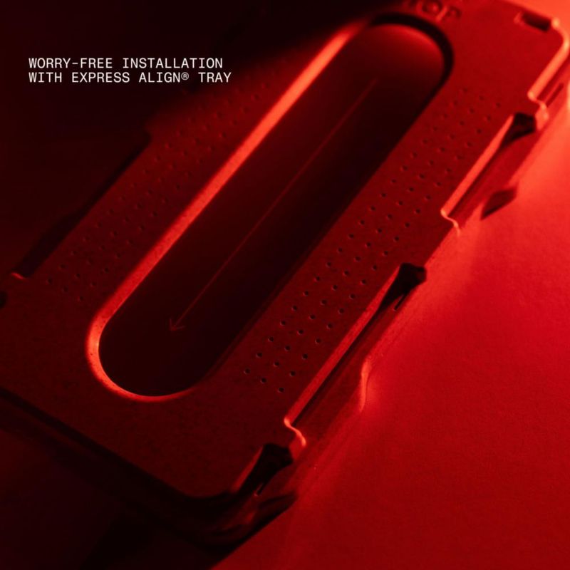 Protector de pantalla BodyGuardz para iPhone 18 Pro Max con luz roja