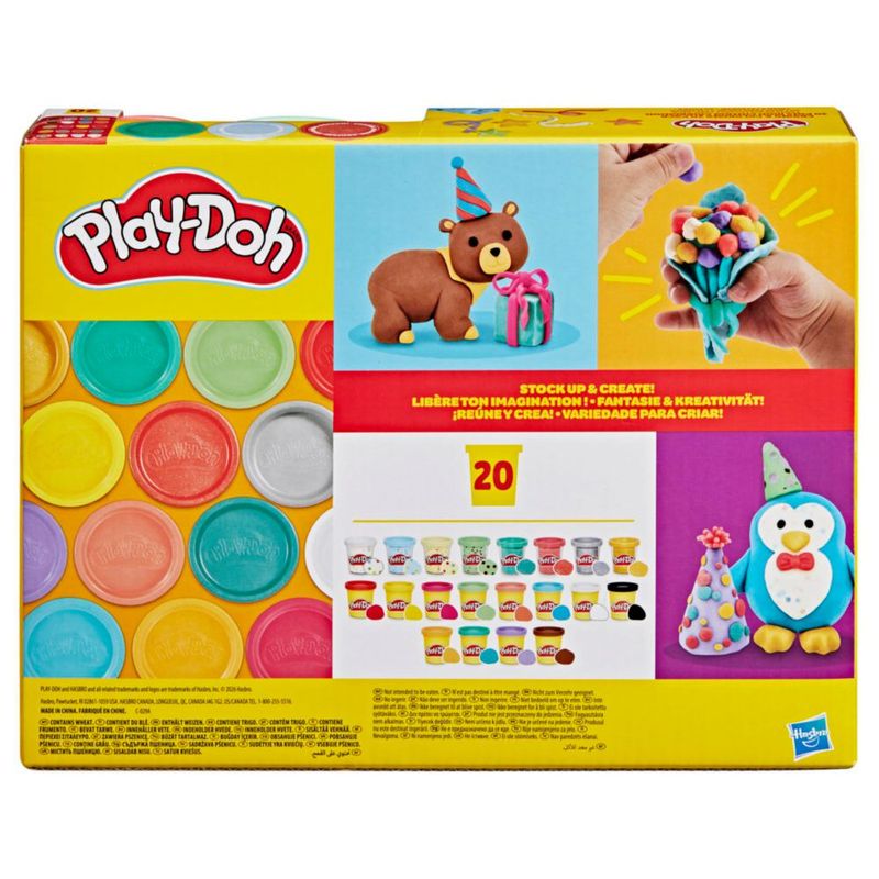 Play-Doh Pack de 20 Latas de 56 g – Artes y Manualidades 2+