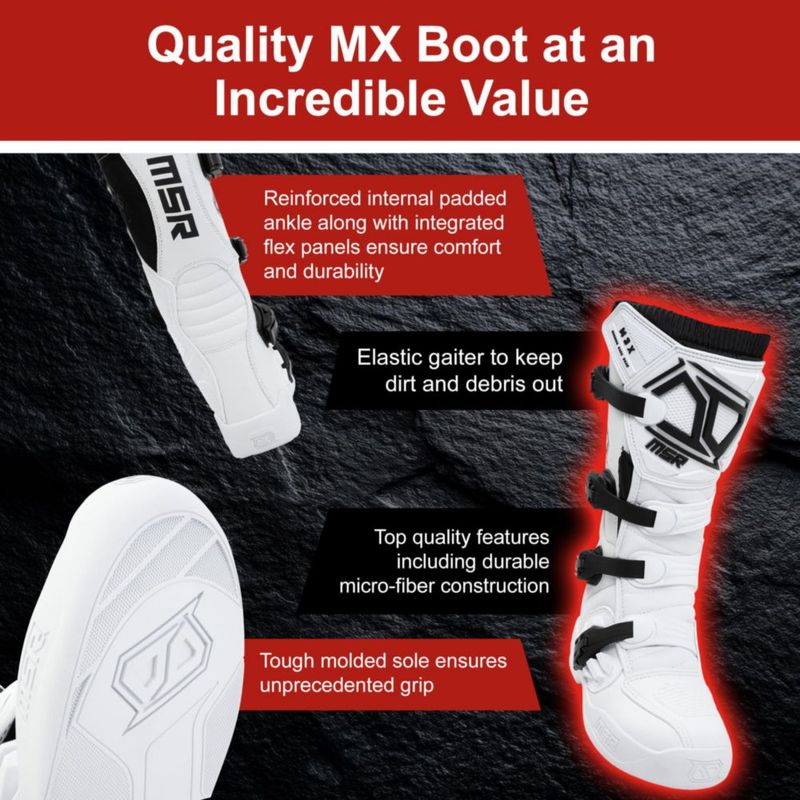 Botas de Motocross MSR M3X para Hombre