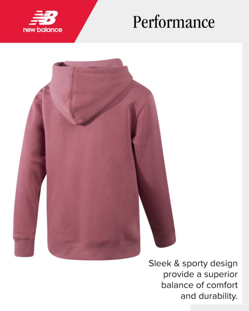 Sudadera con capucha New Balance de algodón y forro polar bolsillo tallas 2T-20