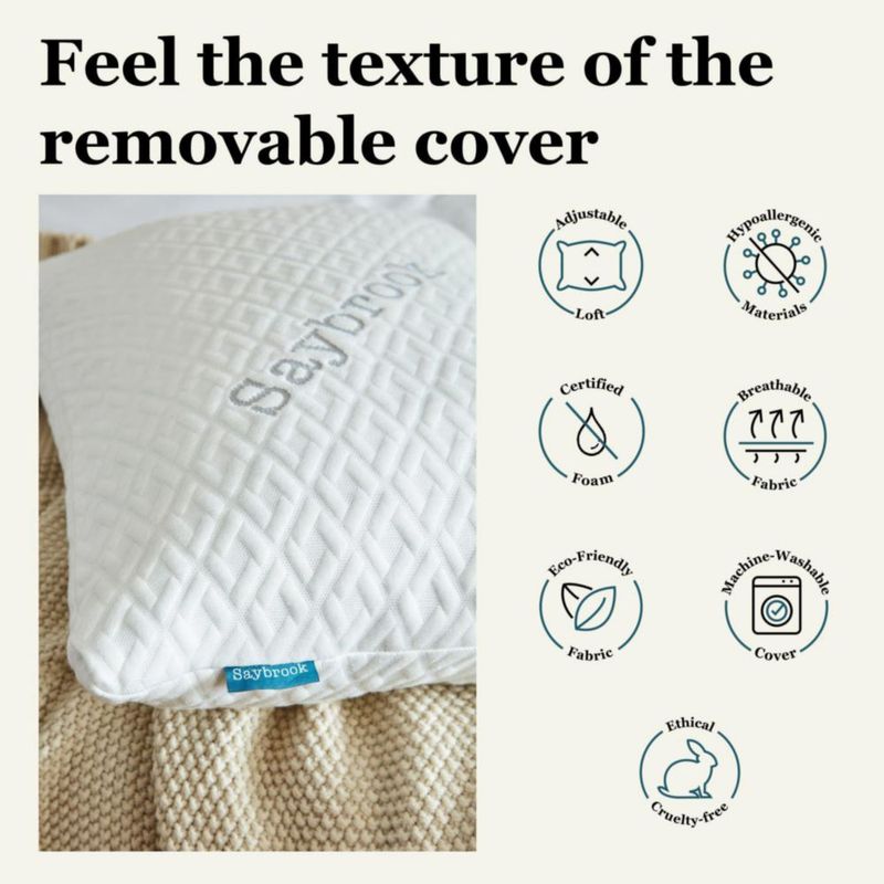 Almohada Saybrook Alternativa al Plumón Estándar/Reina