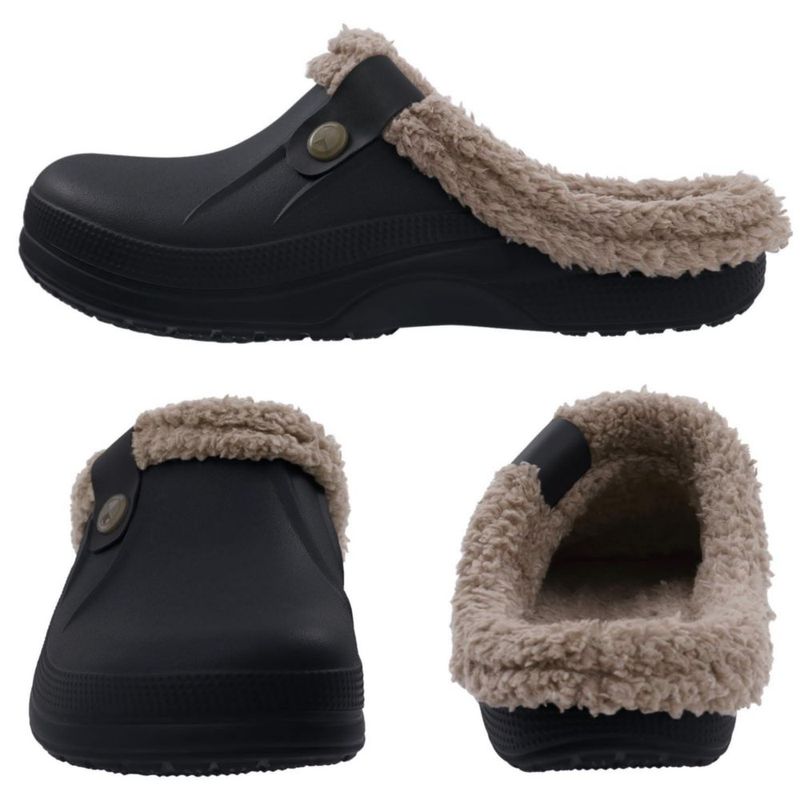Pantufla Unisex Beslip con Forro de Piel Sintética Espuma de Memoria y Suela Antideslizante
