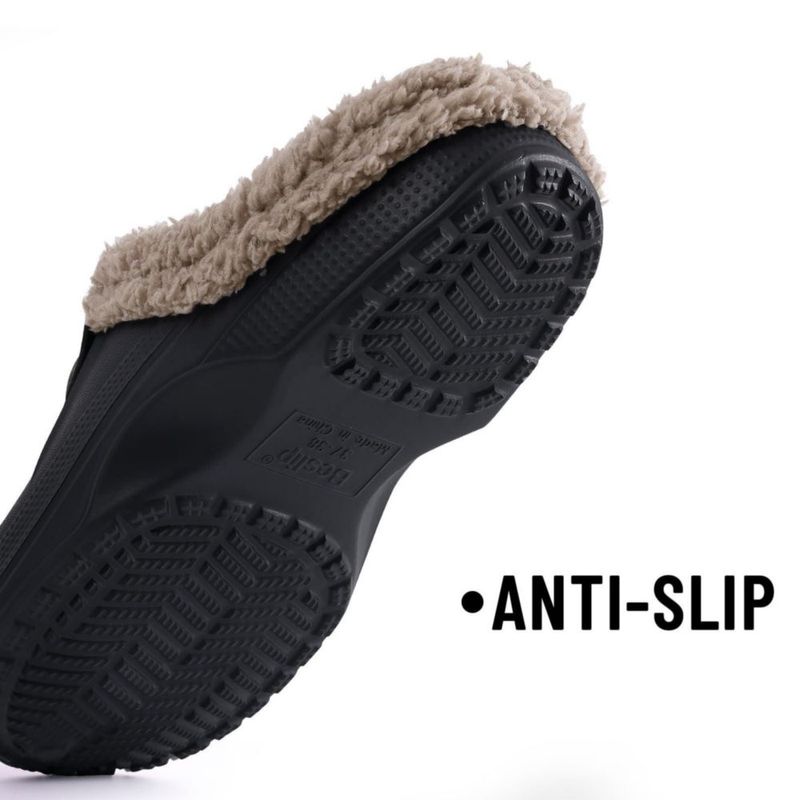 Pantufla Unisex Beslip con Forro de Piel Sintética Espuma de Memoria y Suela Antideslizante