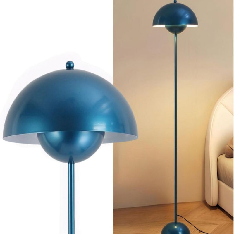 Lámpara de pie COSYLUX Azul Perla estilo mid-century modern