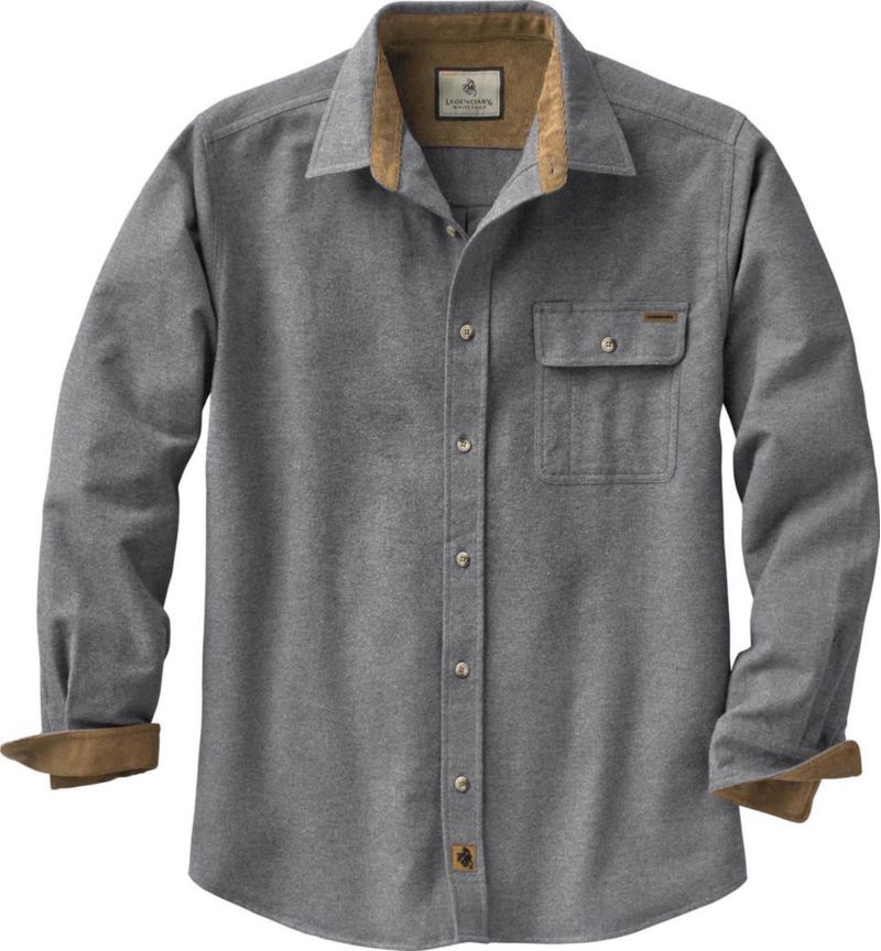 Camisa Legendary Whitetails de franela 100% algodón manga larga