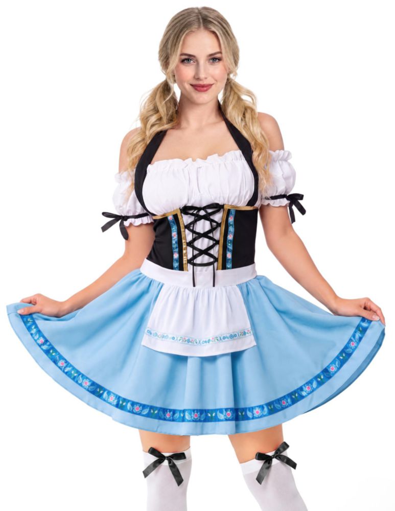 Disfraz Dirndl Azul Talla Mediana – Spooktacular Creations