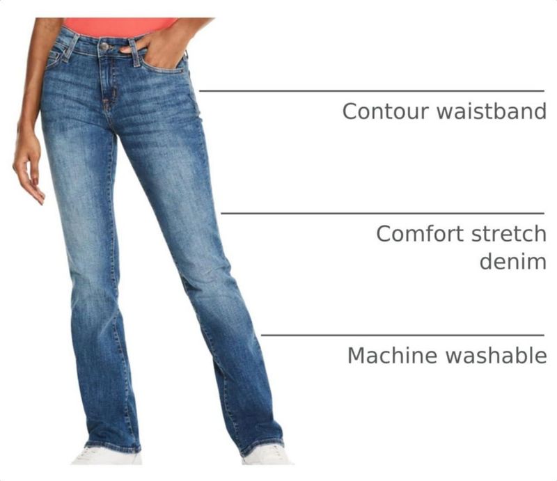 Jeans AEROPOSTALE Corte Bootcut 6 Regular Lavado Medio