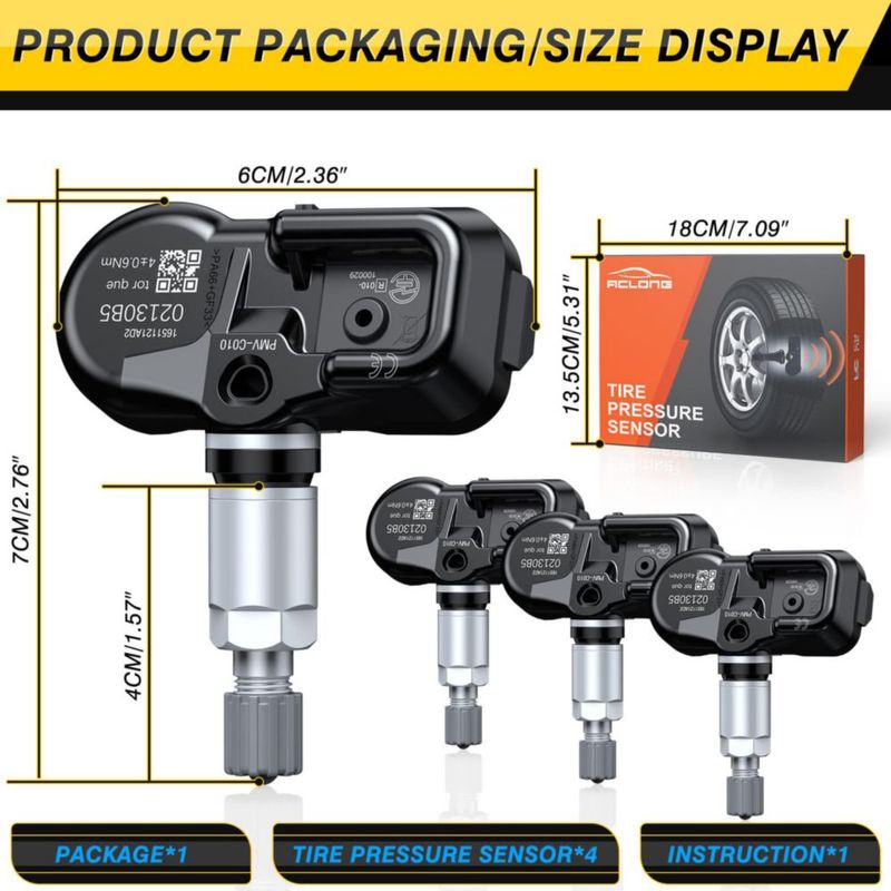 Sensor TPMS ACLONG 315MHz Toyota 4260706020