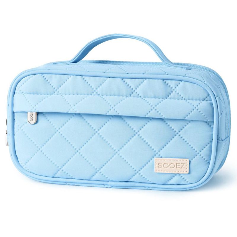 Estuche grande para lápices Sooez bolsa con asa organizador de bolígrafos y marcadores