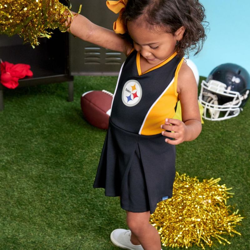 Conjunto de Vestido y Pantalón Corto Gerber Steelers 4T para Niña Animadora