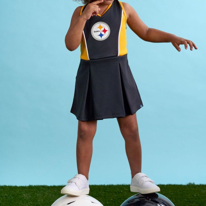 Conjunto de Vestido y Pantalón Corto Gerber Steelers 4T para Niña Animadora