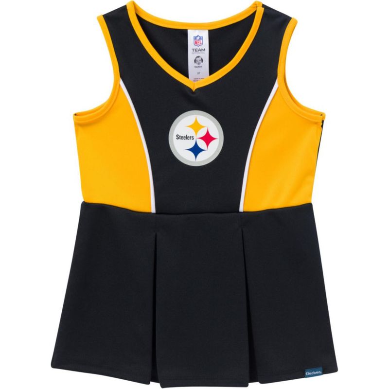 Conjunto de Vestido y Pantalón Corto Gerber Steelers 4T para Niña Animadora