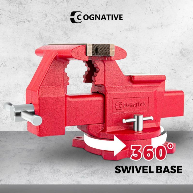 Torno de Banco COGNATIVE 165 mm Giro 360° Rojo