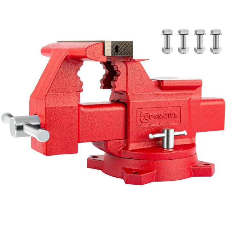 Torno de Banco COGNATIVE 165 mm Giro 360° Rojo