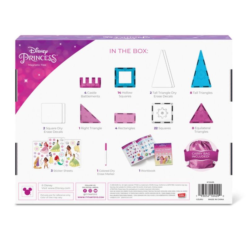 Baldosas Magnéticas Tyton Disney Princess 70 Piezas S1