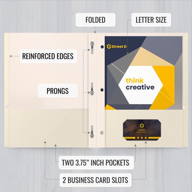 Carpeta de archivo Better Office Products - paquete de 50 unidades color blanco