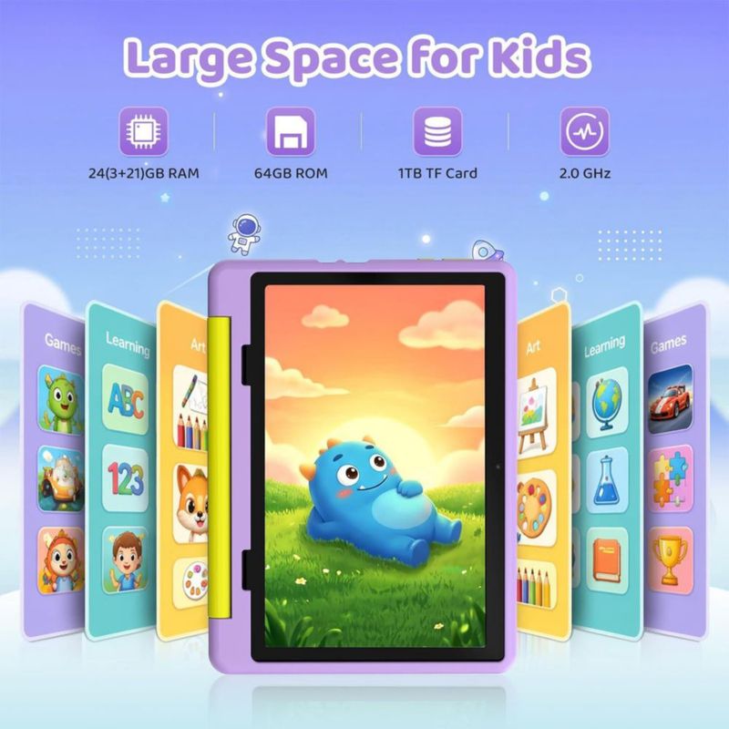 Tablet URAO de 10 pulgadas Android 16 24 GB de RAM y 64 GB de almacenamiento