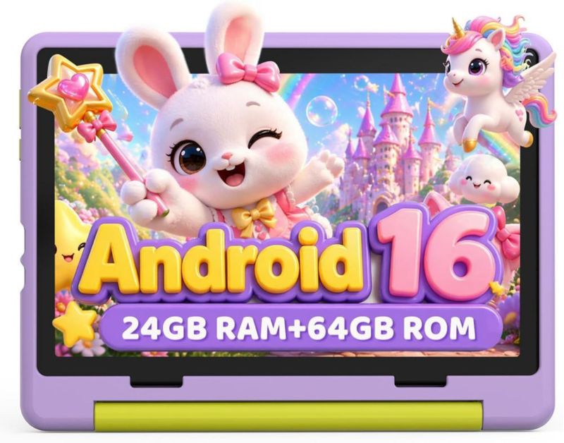 Tablet URAO de 10 pulgadas Android 16 24 GB de RAM y 64 GB de almacenamiento