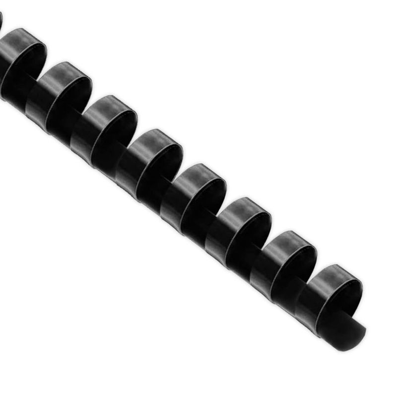 Espiral de encuadernación Binditek 16 mm 19 anillos negro - paquete de 100
