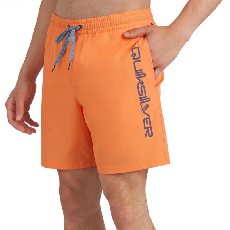 Pantalones de baño Quiksilver de ajuste regular color Papaya - Talla Grande
