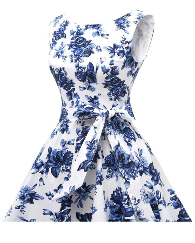 Vestido vintage sin mangas para cóctel Hanpceirs 2X
