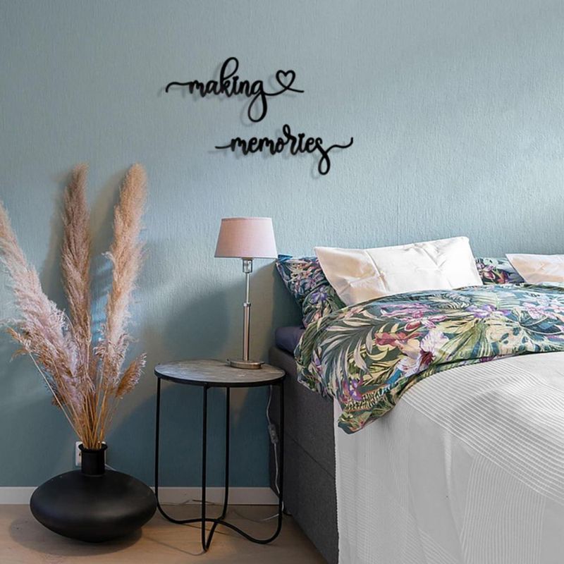Arte de Pared Rajukit 40 × 19 cm Creando Recuerdos – Metal
