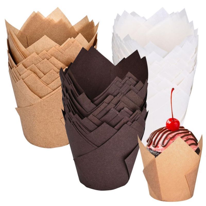 Cápsulas para cupcakes Vacnkoy 200 unidades sin blanquear