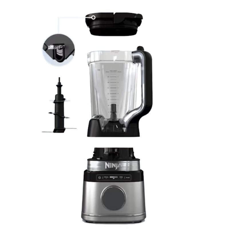 LICUADORA BLENDER PREMIUM NINJA MOD. TB201LAA BLENDSENSE VASO (72 OZ)  2.1 LITROS 1800 W DE POTENCIA CUCHILLAS TOTAL CRUSHING 11 PROGRAMAS MANUALES