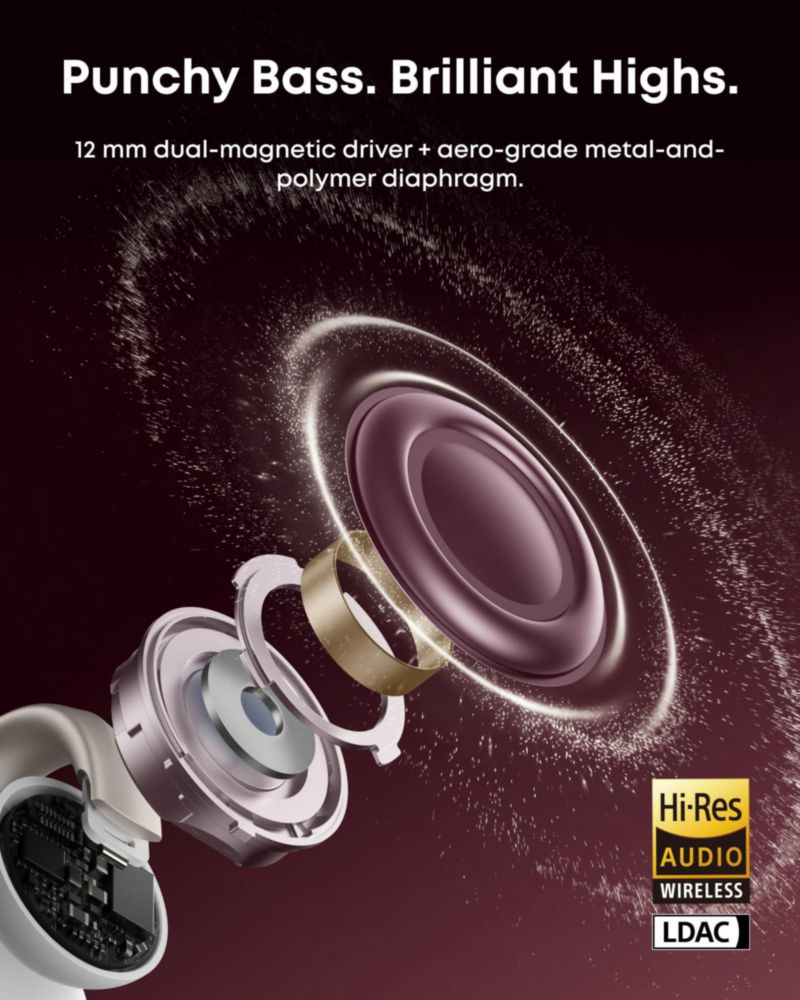 Auriculares Anker Soundcore AeroClip 2 Open-Ear con IA