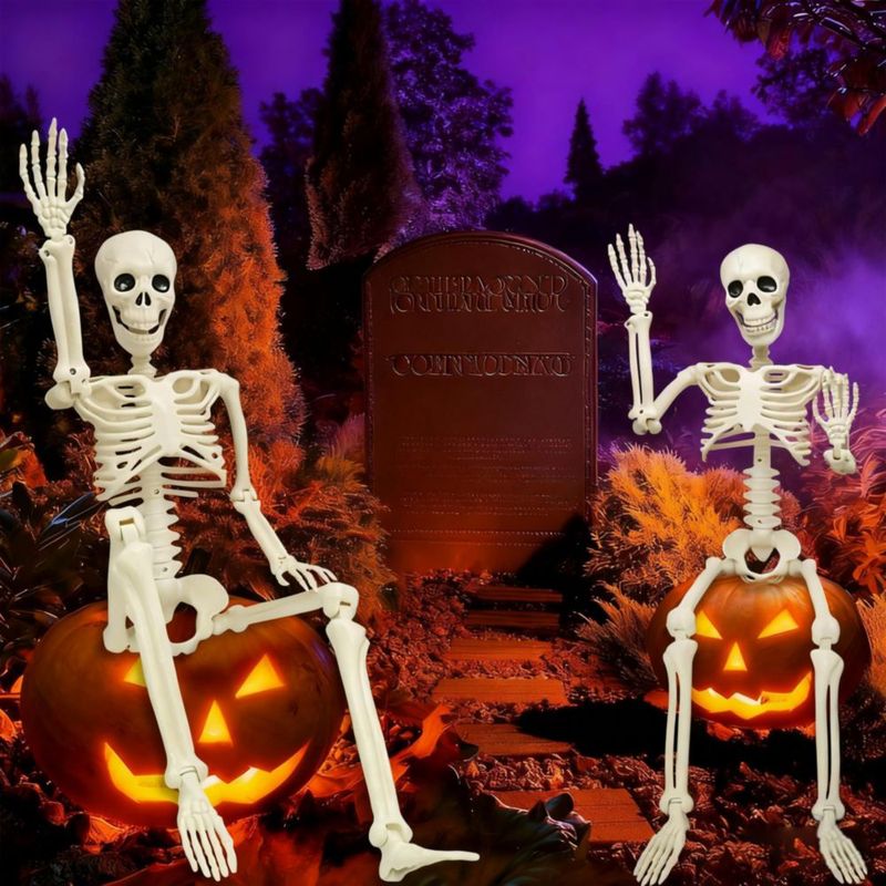 Esqueleto LUKBERA 91 cm Pack de 2 Posable de Plástico