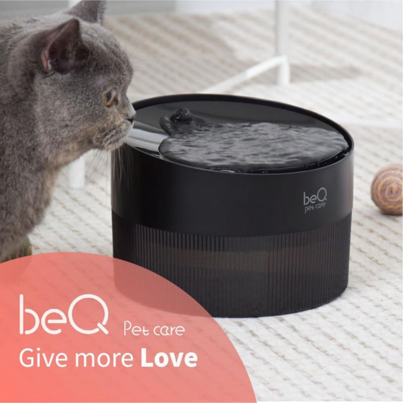 Fuente de agua para gatos BEQ 25 L ultra silenciosa sin BPA