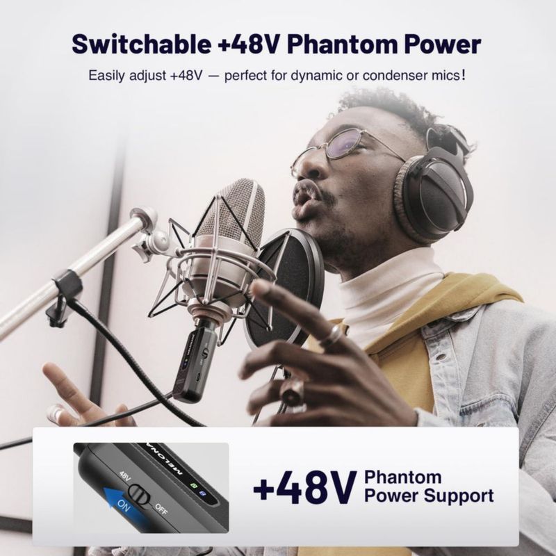 Adaptador XLR inalámbrico MELONARE 900MHz MX-1