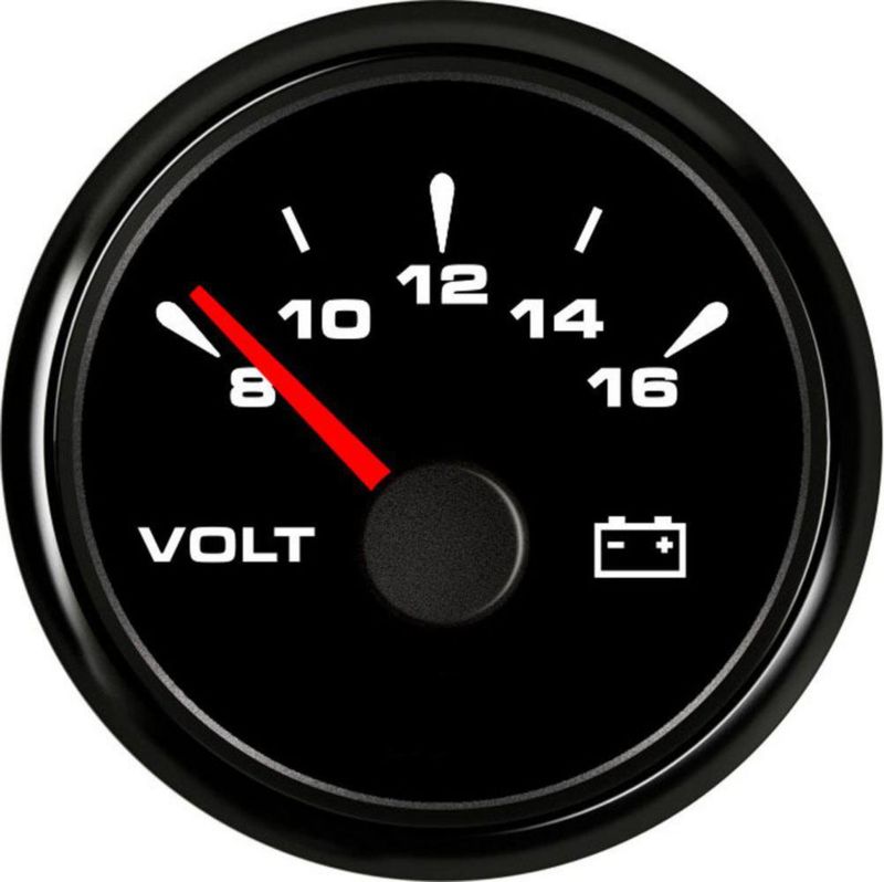 Volímetro SAMDO 52 mm 8‑16 V retroiluminación de 7 colores IP67