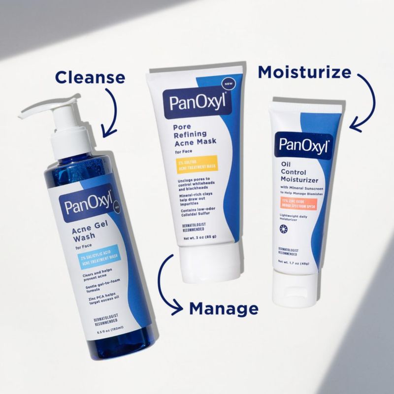 Máscara facial de acné PanOxyl 85 g 5 % azufre para rostro