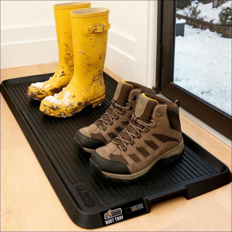 Bandeja para Botas GORILLA GRIP 81x41 cm Negro (Goma)