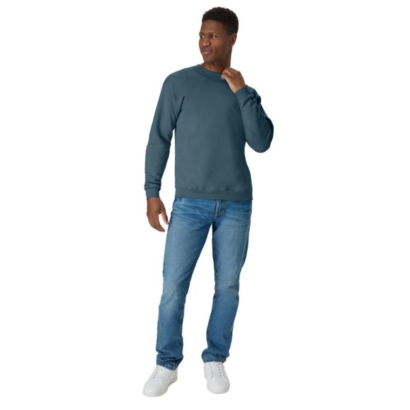 Sudadera Hanes Verde Azulado Metálico Talla Grande (Pack de 1)