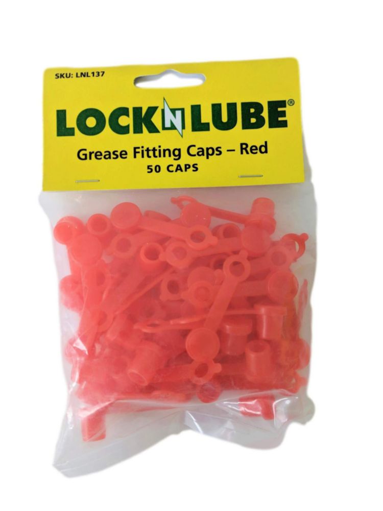 Tapones para accesorios de grasa LockNLube 50 rojos 42 cm