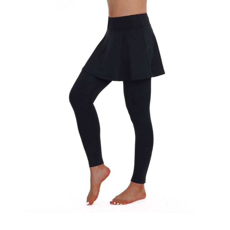 Leggings con falda ANIVIVO Todo negro XL