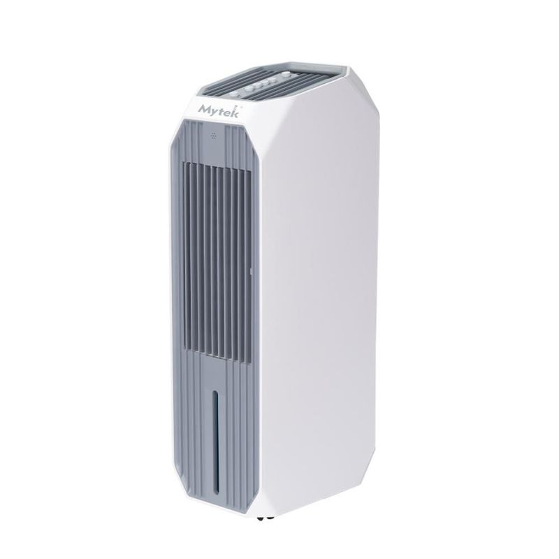 ENFRIADOR EVAPORATIVO MYTEK MOD. 3810 8 LITROS FUNCIÓN AIRE HUMIDIFICADOR VENTILADOR 2 CONTENEDORES HIELO AGARRERA INCORPORADA CON RUEDAS