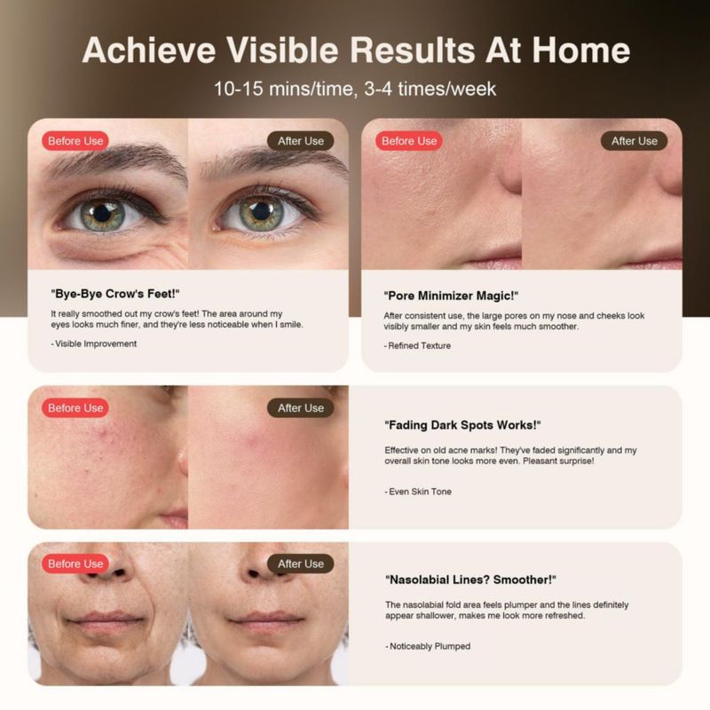 Máscara facial LED inalámbrica Pedete 9 modos de terapia de luz