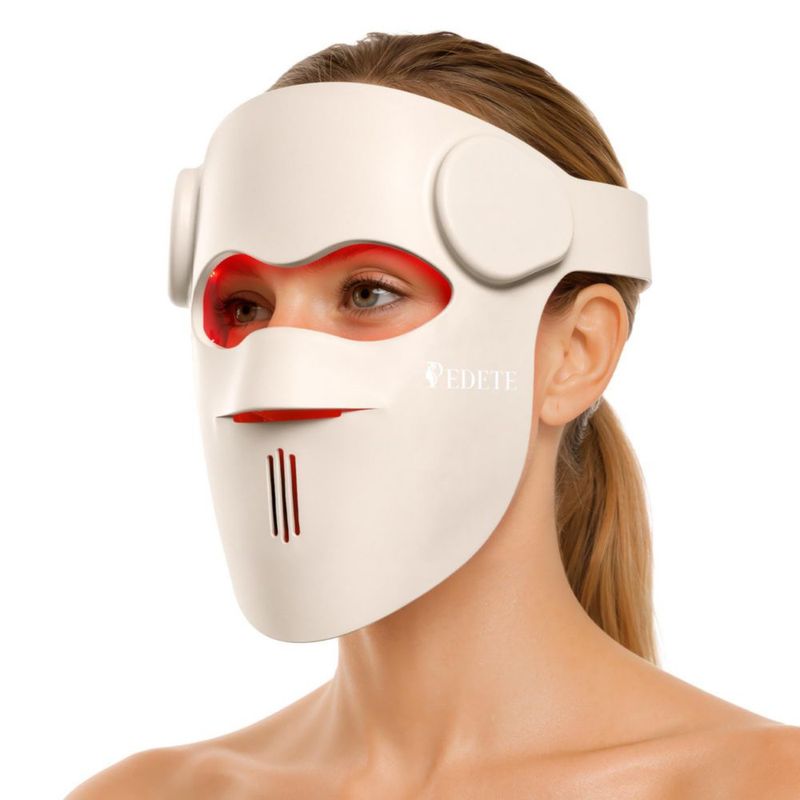 Máscara facial LED inalámbrica Pedete 9 modos de terapia de luz