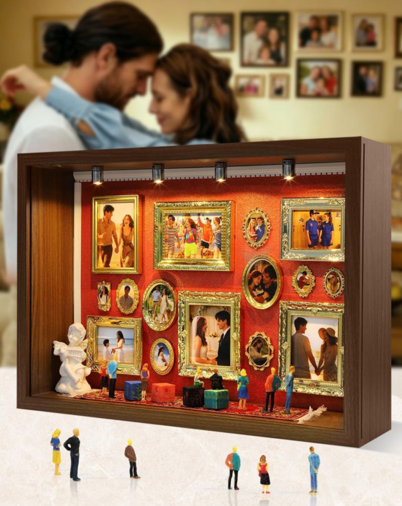 Kit de recuerdos Microland – Caja de exhibición 33 × 23 × 9 cm