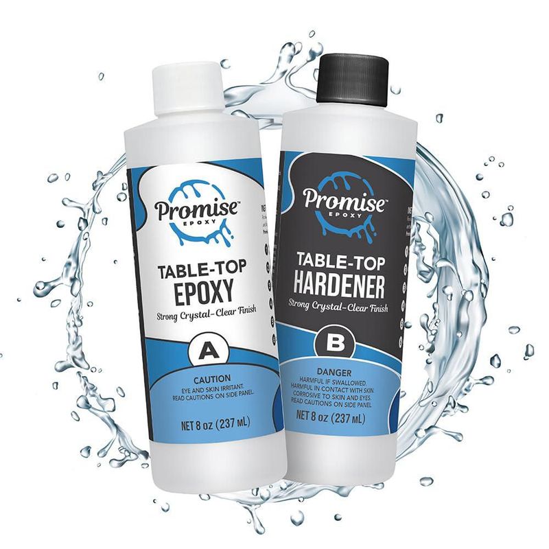 Kit de Resina Epoxi Promise Epoxy 237 ml para Encimeras de Bar