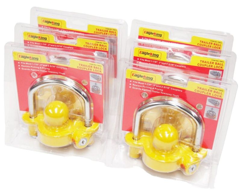 Candado para Acoplador de Remolque EAGLE KING PRODUCTS Pack de 6 Todas las Llaves Iguales