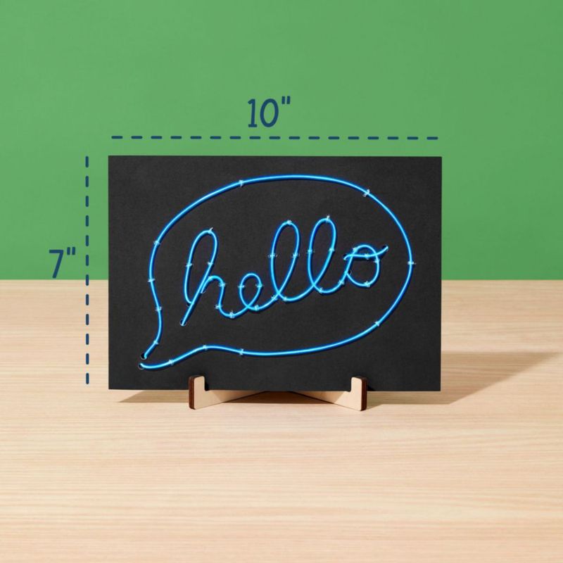 Kit de arte con alambre iluminado KiwiCo letreros electroluminiscentes DIY