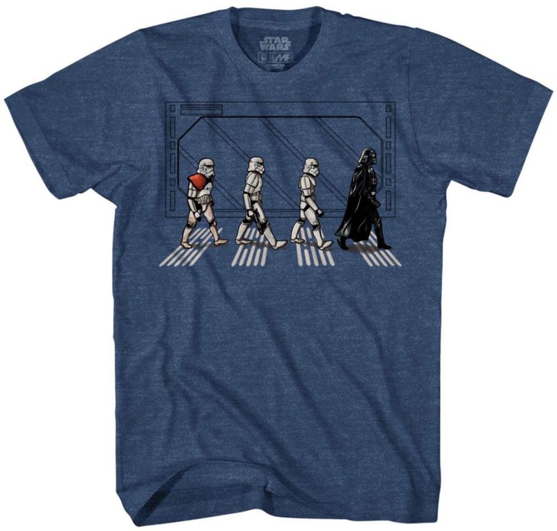 Camiseta STAR WARS XXL Azul Marino Jaspeado