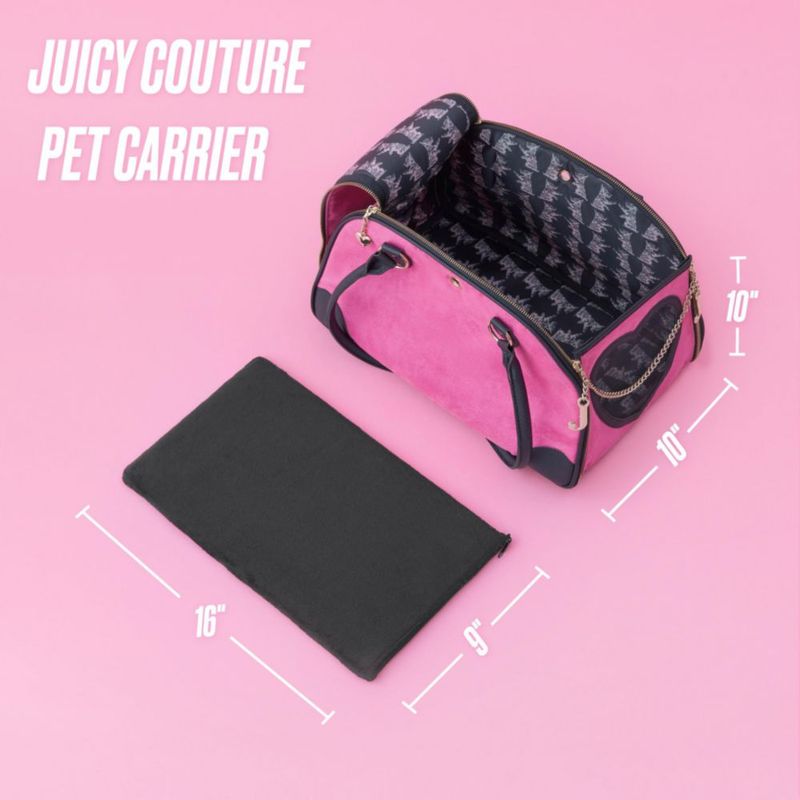 Transportadora para mascotas Juicy Couture 41 cm × 25 cm × 25 cm Rosa
