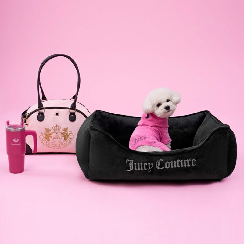 Transportadora para mascotas Juicy Couture 41 cm × 25 cm × 25 cm Rosa