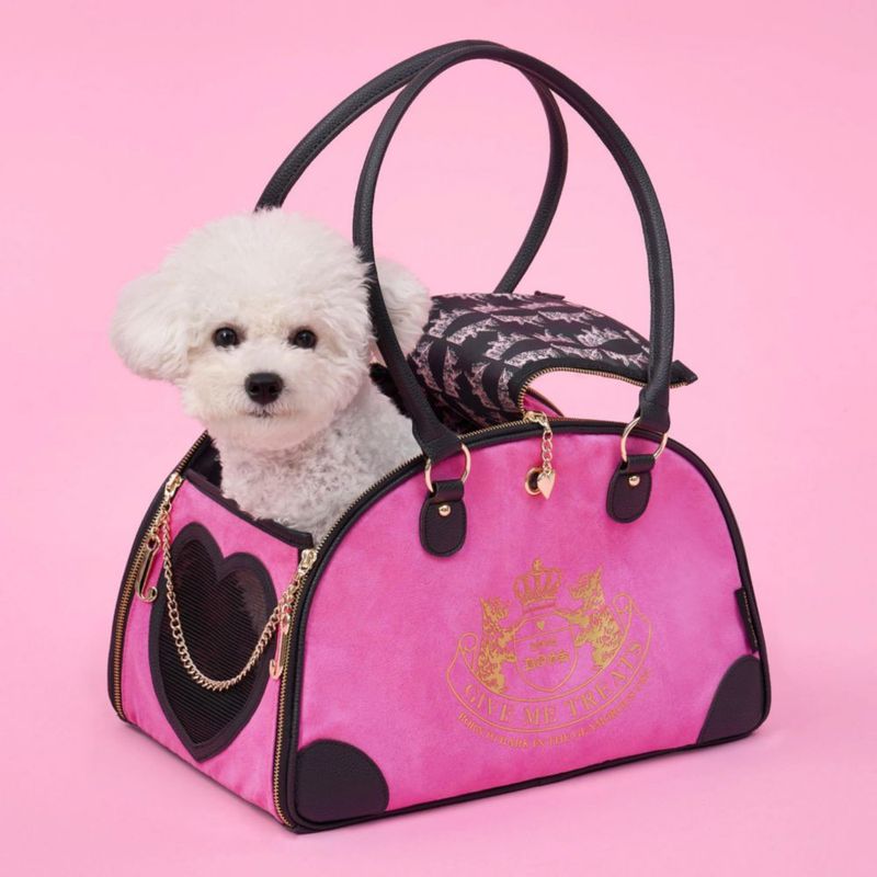 Transportadora para mascotas Juicy Couture 41 cm × 25 cm × 25 cm Rosa